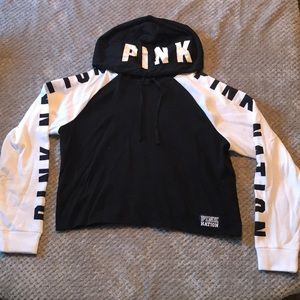 Victoria Secret Pink Crop Hoodie